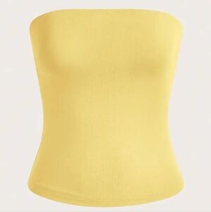 Strapless Yellow Top - NWOT